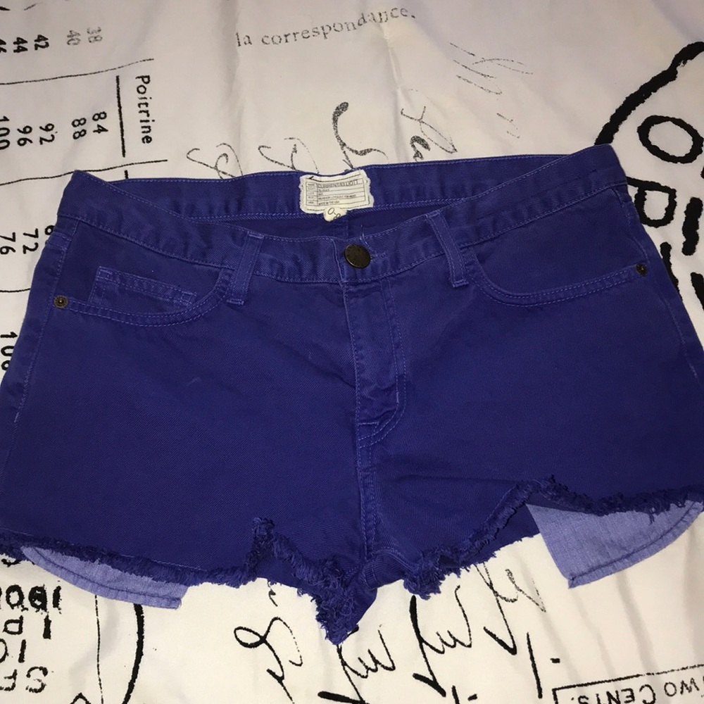 CURRENT/ELLIOTT Royal Blue shorts SZ 28